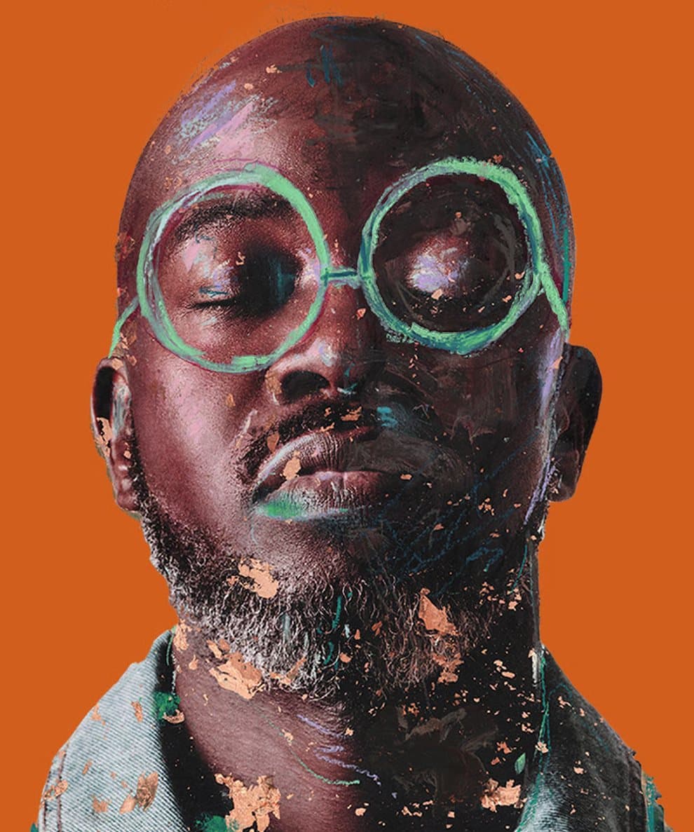 Black Coffee, painted portrait from the event flyer
